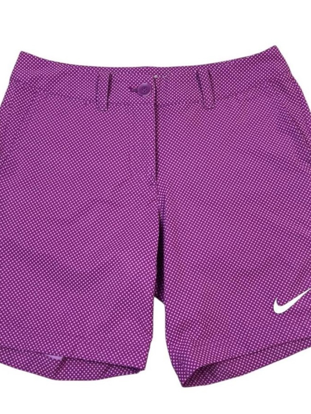 Nike Women's Purple Microdot Athletic Shorts
